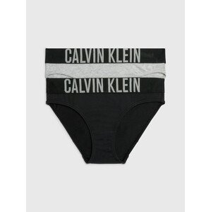 Dievčenské nohavičky 2 Pack Girls Bikini Briefs Intense Power G80G800153029 šedá/čierna- Calvin Klein 14-16