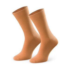 Tenké hladké pánske ponožky k obleku 056 broskev 39-41