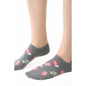 Dámske nízke ponožky 021 MELANŽOVĚ ŠEDÁ 38-40