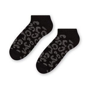 Dámske ponožky COMET lurexom 066 černá/stříbrná 38-40
