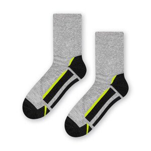 Pánske športové ponožky 057 MELANŽOVÁ SVĚTLE ŠEDÁ 41-43