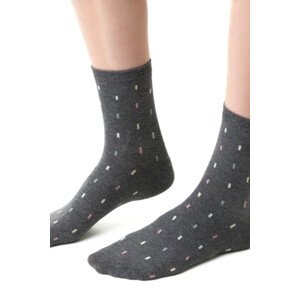Dámské vzorované ponožky model 15021211 - Steven melanžově šedá 38-40