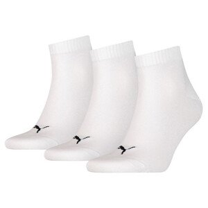 Unisex ponožky Quarter Plain 3Pack 906978 33 White - Puma 43-46