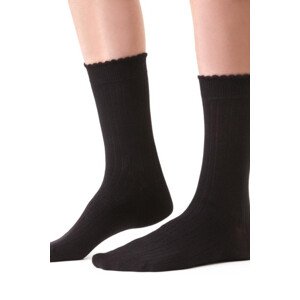 Dámske vzorované ponožky 099 černá 38-40