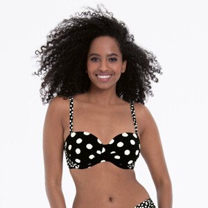 Style Catalina Top Bikini - horný diel 8800-1 čiernobiela - RosaFaia 430 černobílá 44B