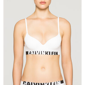 Podprsenka bez kostice QF1631E-100 biela - Calvin Klein biela 85C