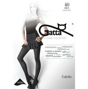 COLETTE 1 - Dámske pančuchové nohavice - GATTA MELANGE 2 GRAFIT 2-S