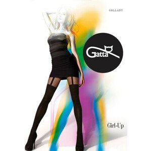 GIRL-UP - vzorované pančuchové nohavice - GATTA nero 3-M
