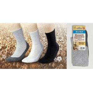 Zdravotné froté ponožky DEO COTTON - JJW DEOMED bílá 35-37