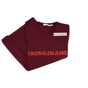 Pánske tričko OU6 - Calvin Klein vínový M
