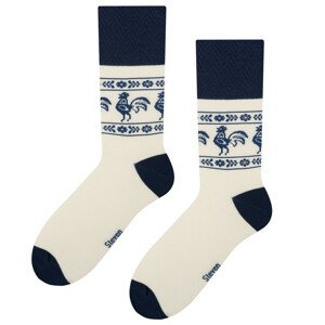 Pánske ponožky folk 056 ecru 45-47