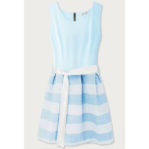 Svetlomodré rozšírené šaty (3054/3) niebieski XL (42)
