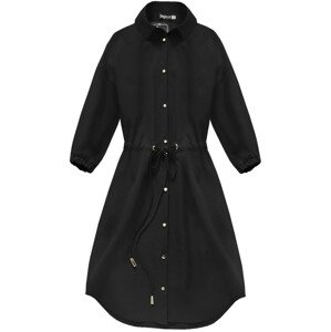 Čierne dámske šaty s vreckami (133ART) czarny XS (34)