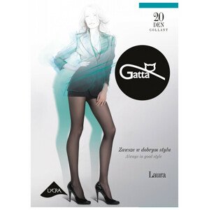 Dámske pančuchové nohavice Gatta Laura 20 den 5-XL, 3-Max topino/odc.šedá 5-XL