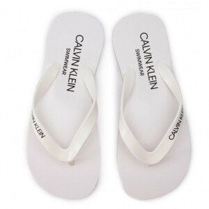 Plážové žabky Flip-Flops Sandals KM0KM00341 - Calvin Klein 39/40 bílá