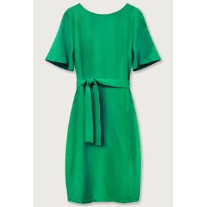 Zelené tužkové šaty s opaskom (313ART) zelená S (36)