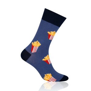Pánske ponožky More Fastfood 079 melanžovej šedá 39-42