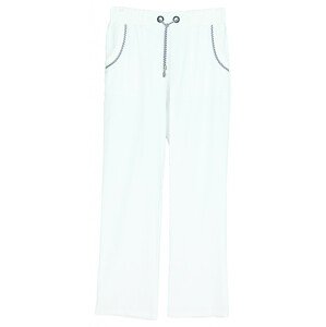 Dámske nohavice v páse na gumu 0127 - Gonera 38 biela