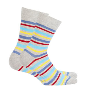 Vzorované pánske ponožky PERFECT MAN-CASUAL ALUMINIUM 45/47