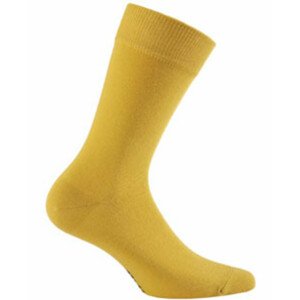 Hladké pánske ponožky PERFECT MAN - CASUAL žlutá 45-47