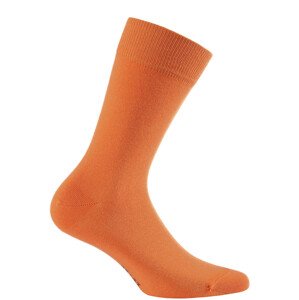 Hladké pánske ponožky PERFECT MAN - CASUAL oranžová 45-47