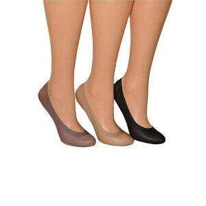 Dámske ponožky baleríny Rebeka 0708 silikón černá 35-40