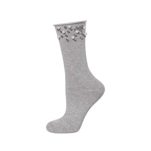 Dámske ponožky s perličkami SOXO šedá Univerzální