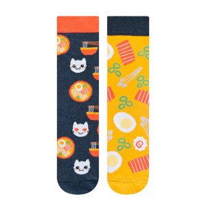 Dámske nepárové ponožky SOXO Good Stuff bric-a-brac 35-40