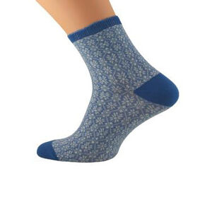Dámske ponožky Bratex 5513 Lady Socks tmavě modrá/modrá 36-38