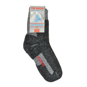 Pánske ponožky WIK Outdoor Top Socks 16140 čierna / žíhaná 39-42