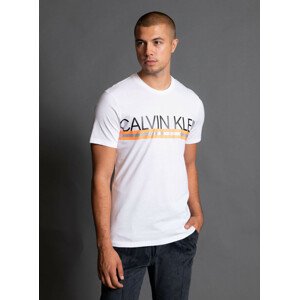 Pánske tričko NM1773E-100 biela - Calvin Klein biela L