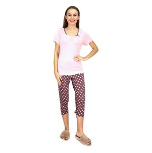 Dámske pyžamo 570-KK ružovohnedú - Cocoon Secret ružovo-hnedá XL