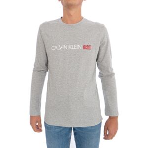 Pánske tričko NM1705E-080 šedá - Calvin Klein šedá S
