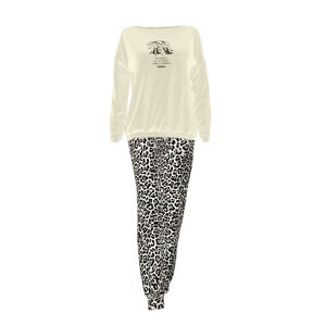 Štýlové dámske pyžamo 11919 - Vamp černá - gepardí design XL