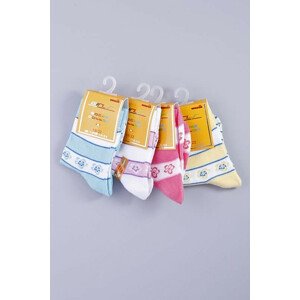 Dievčenské ponožky 4 pcs G50820D viacfarebná - Gemini 19-22 viacfarebná