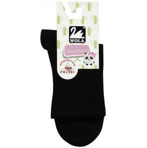 Dámske ponožky Wola Comfort Woman Bamboo W84.028 čierna / čierna 36-38