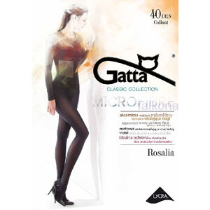 Pančuchové nohavice Gatta Rosalia 40 den 5-XL grafit/dek.šedá 5-XL