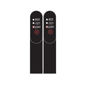 Pánske valentínske ponožky s inštrukciami SOXO 3139 čierna 40-45