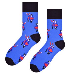 Pánske ponožky FOLK 118 Modrá 39-42