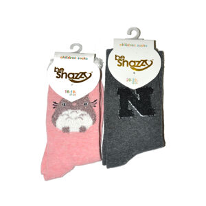 Dámske ponožky so vzorom Be Snazzy SK-32 hnedá 16-18