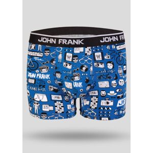 Pánske boxerky John Frank JFBD216 L modrá