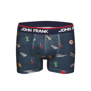 Pánske boxerky John Frank JFBD225 L modrá