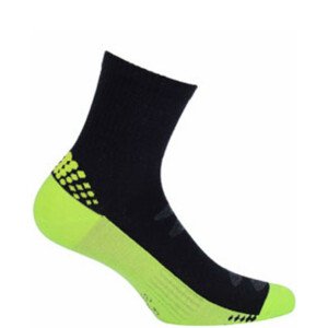 Krátke pánske / chlapčenské vzorované ponožky AG + čierna 45-47
