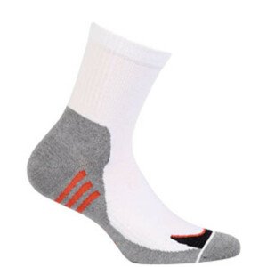 Krátke pánske/chlapčenské vzorované ponožky AG+ bílá 45-47