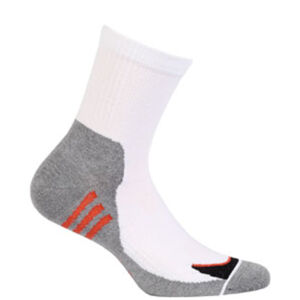 Krátke pánske / chlapčenské vzorované ponožky AG + biela 42-44