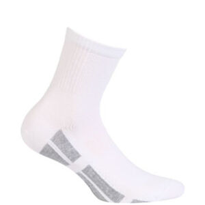 Krátke pánske / chlapčenské vzorované ponožky AG + biela 45-47