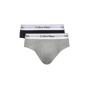 Calvin Klein 2pack Slipy Modern Cotton Black & Grey S