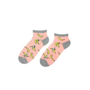 Vzorované ponožky Regina Socks 5008 Estera zelená a ružová 35-38