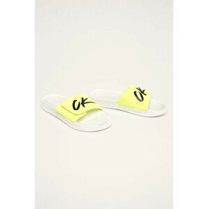 Šľapky KM0KM00499-YCD bieložltá - Calvin Klein 43/44 bielo-žltá