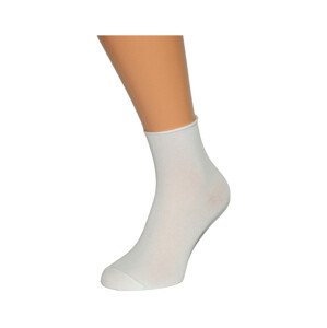 Hladké dámske ponožky Bratex Lady 8422 biela 36-38